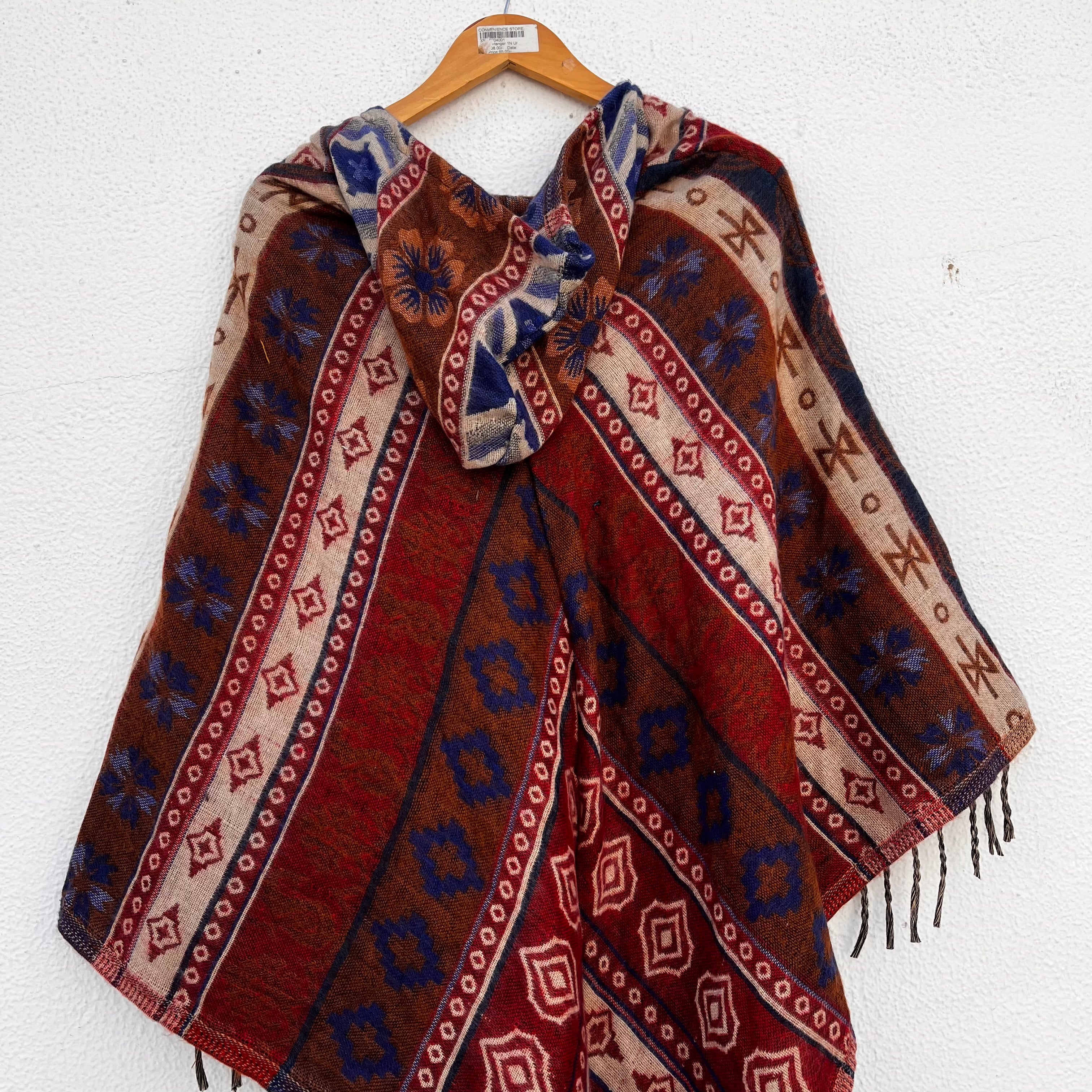 Pahadi Printed Poncho With Hood