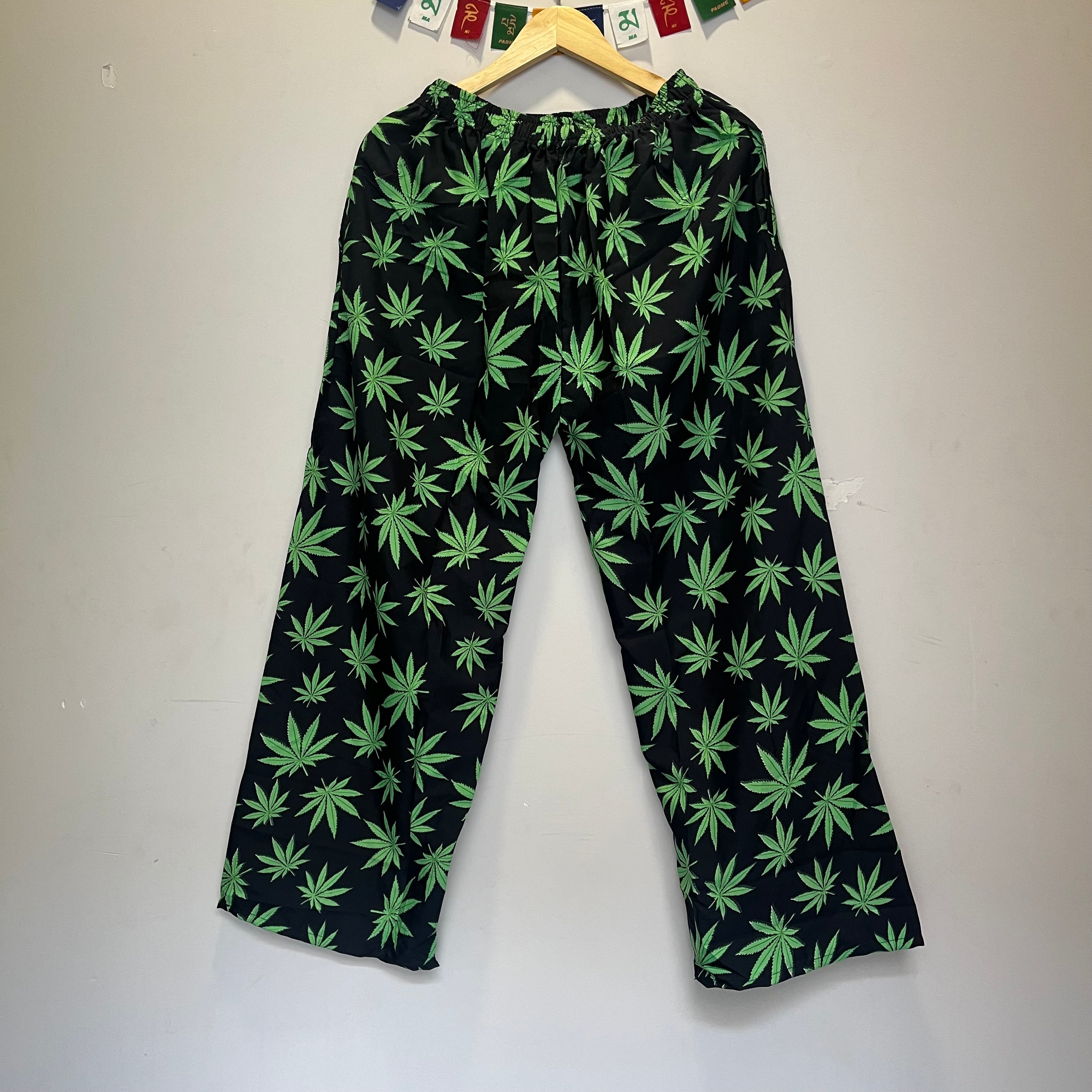 Hemp Leaf Pants - Green