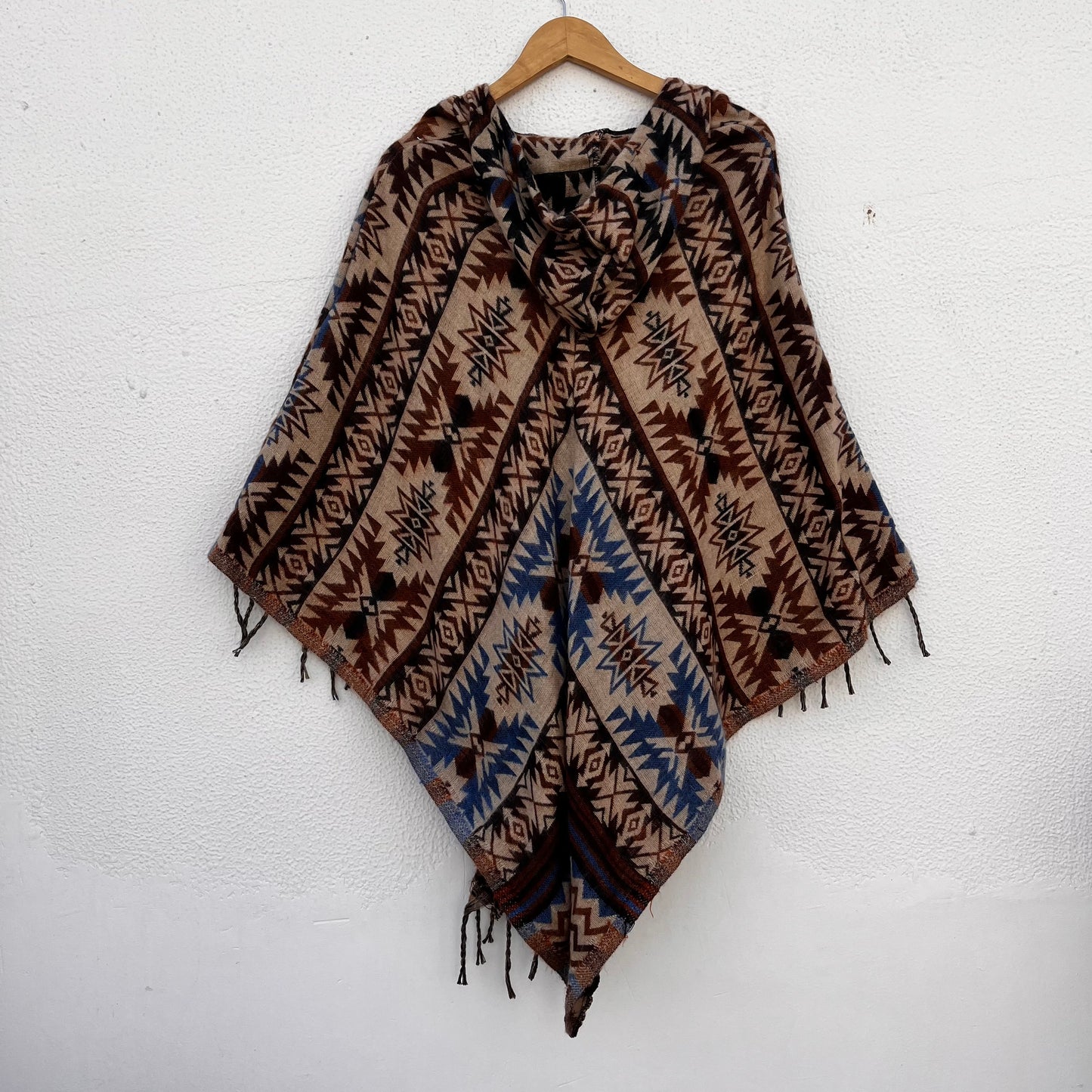 Pahadi Printed Poncho With Hood