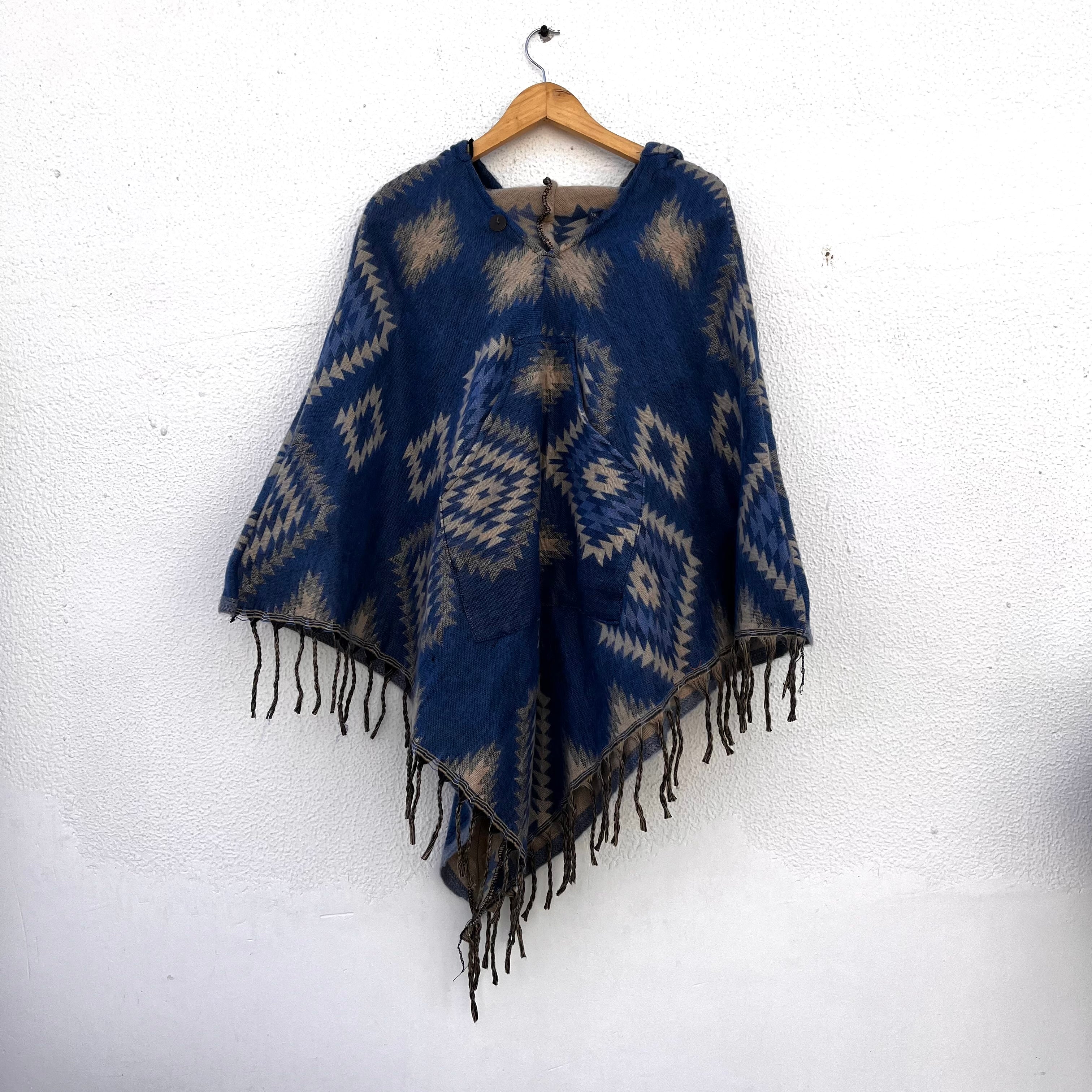 Pahadi Printed Poncho With Hood