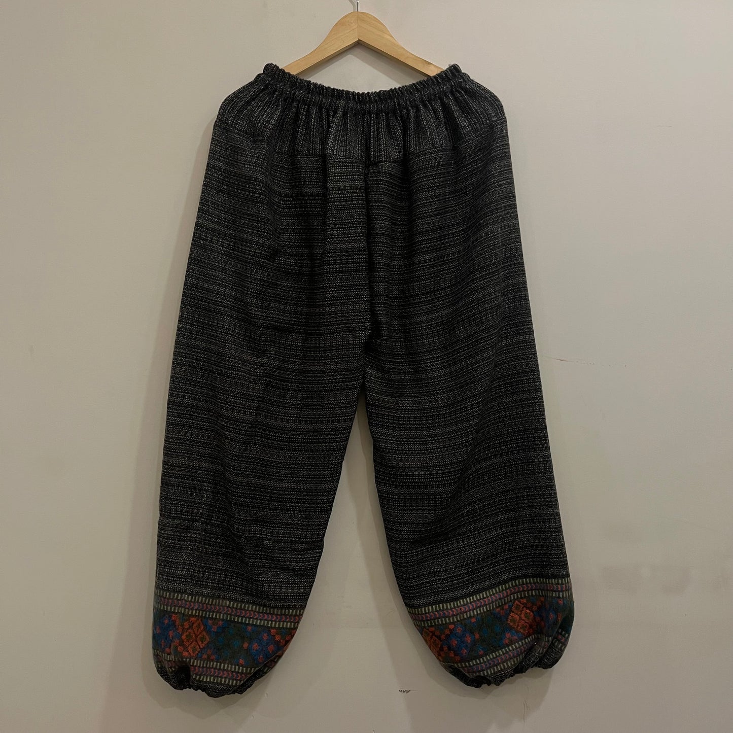 Woollen Pahadi Pants - Black