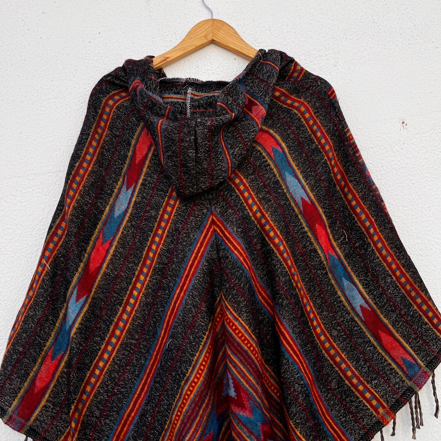 Pahadi Printed Poncho With Hood