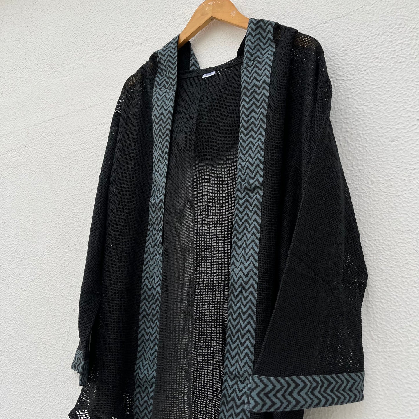 Kabira Cotton Shrug - Midnight Black