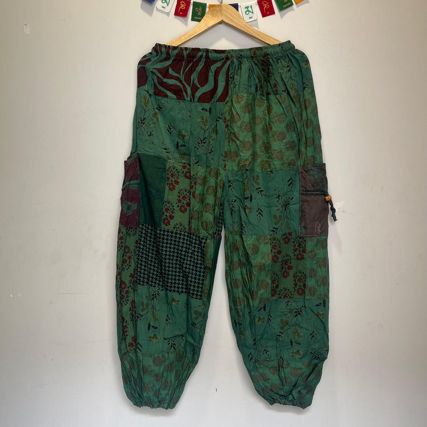 Patchwork Pants - Forest