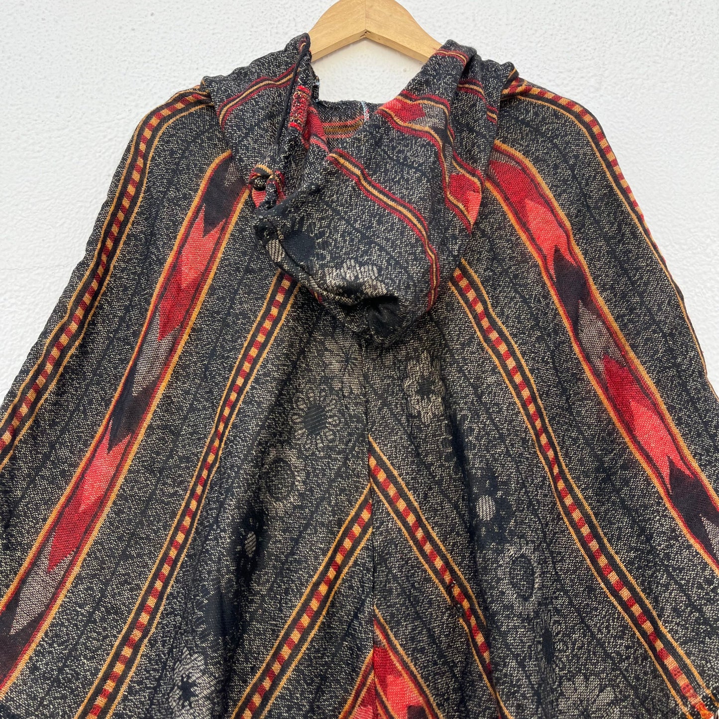 Pahadi Printed Poncho With Hood