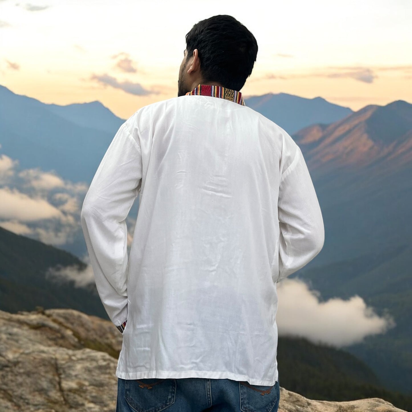 Nepali Kurta - Cream