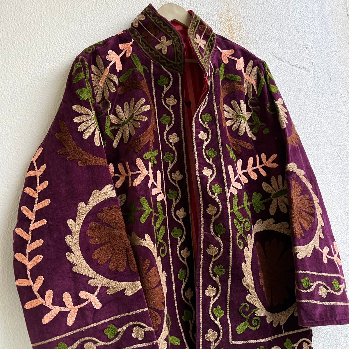 Jaipuri Thread Velvet Jacket