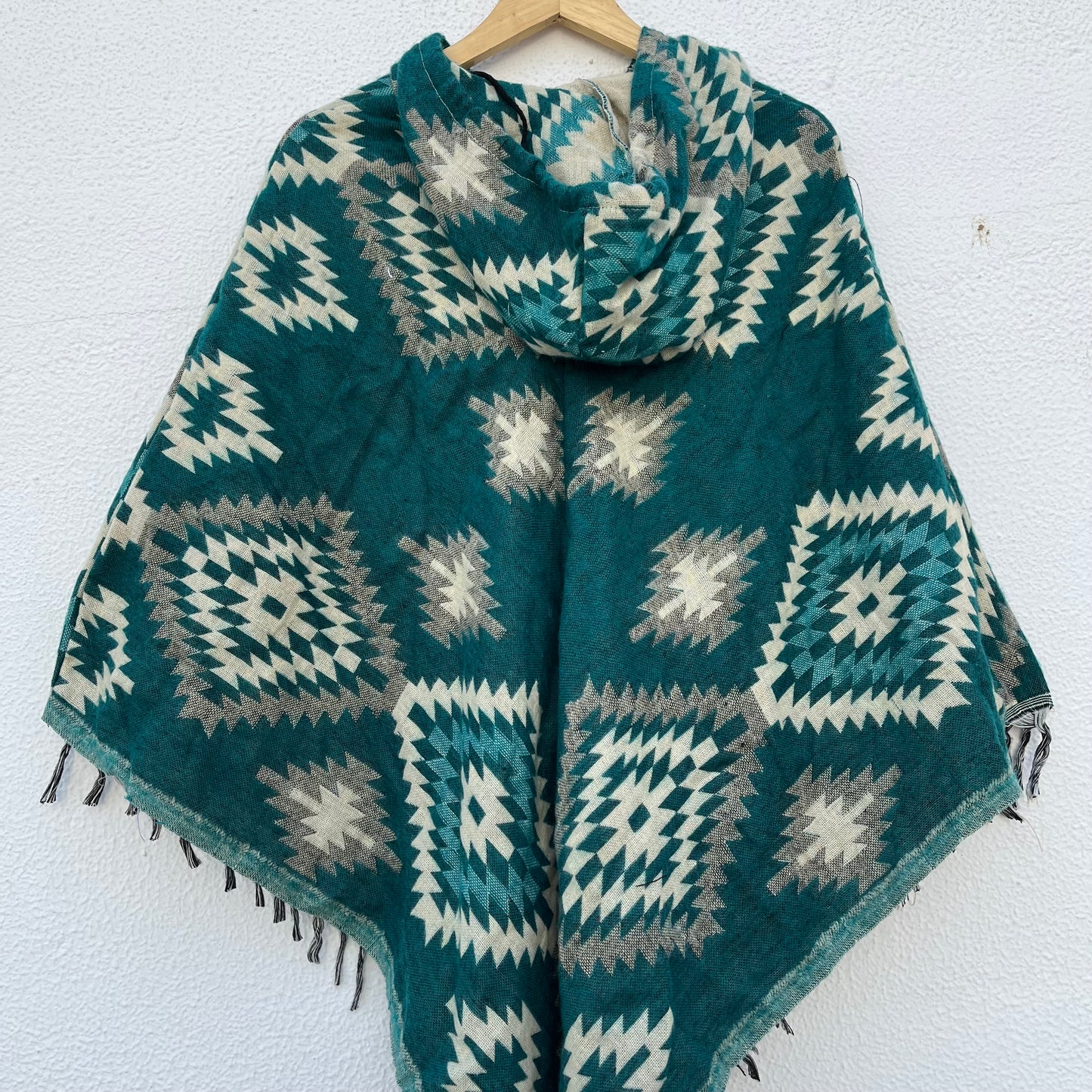 Pahadi Printed Poncho With Hood