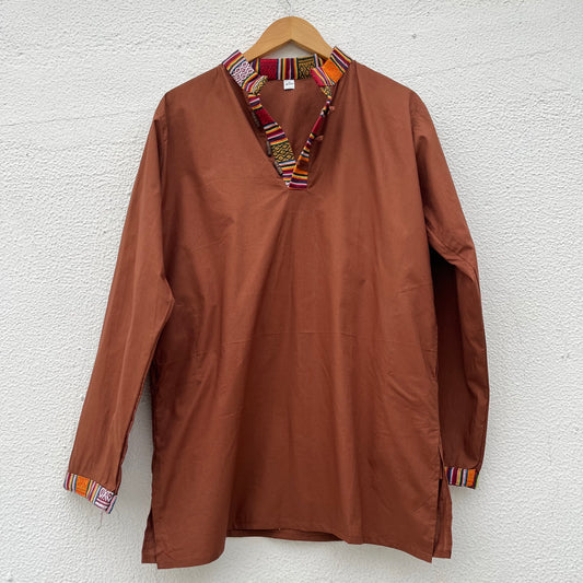 Nepali Kurta - Brown