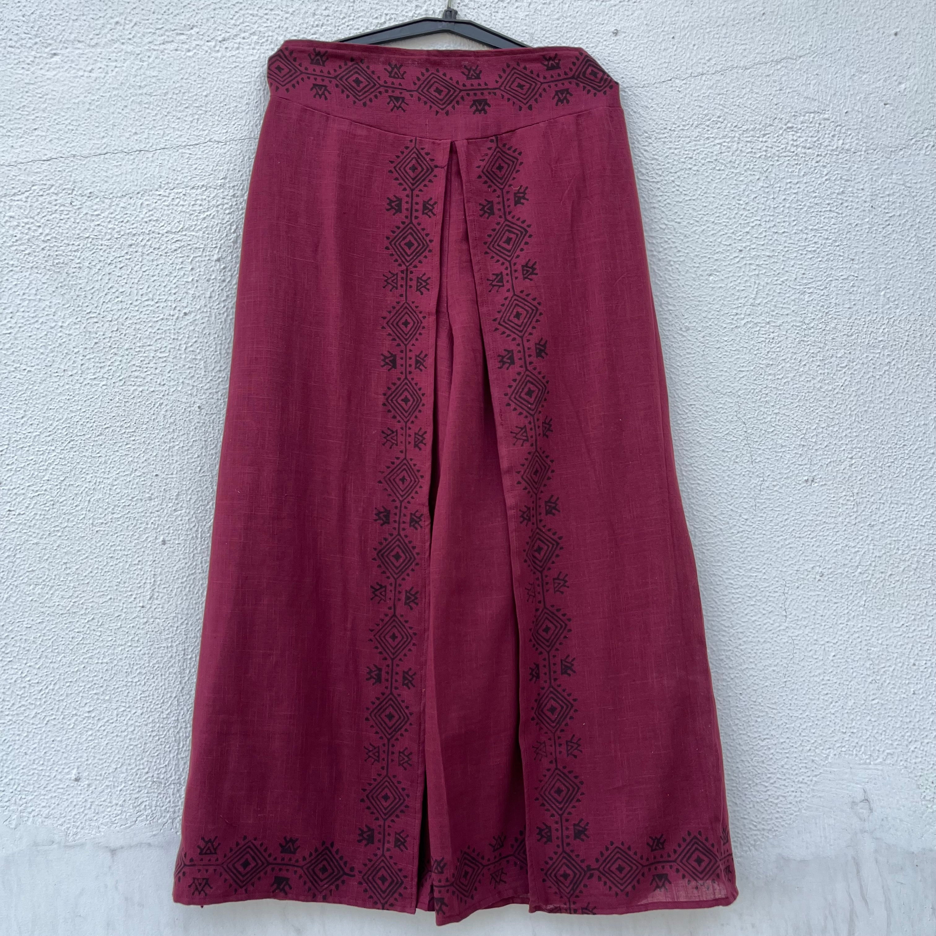Mastani Cotton Pant- Mulberry Berry