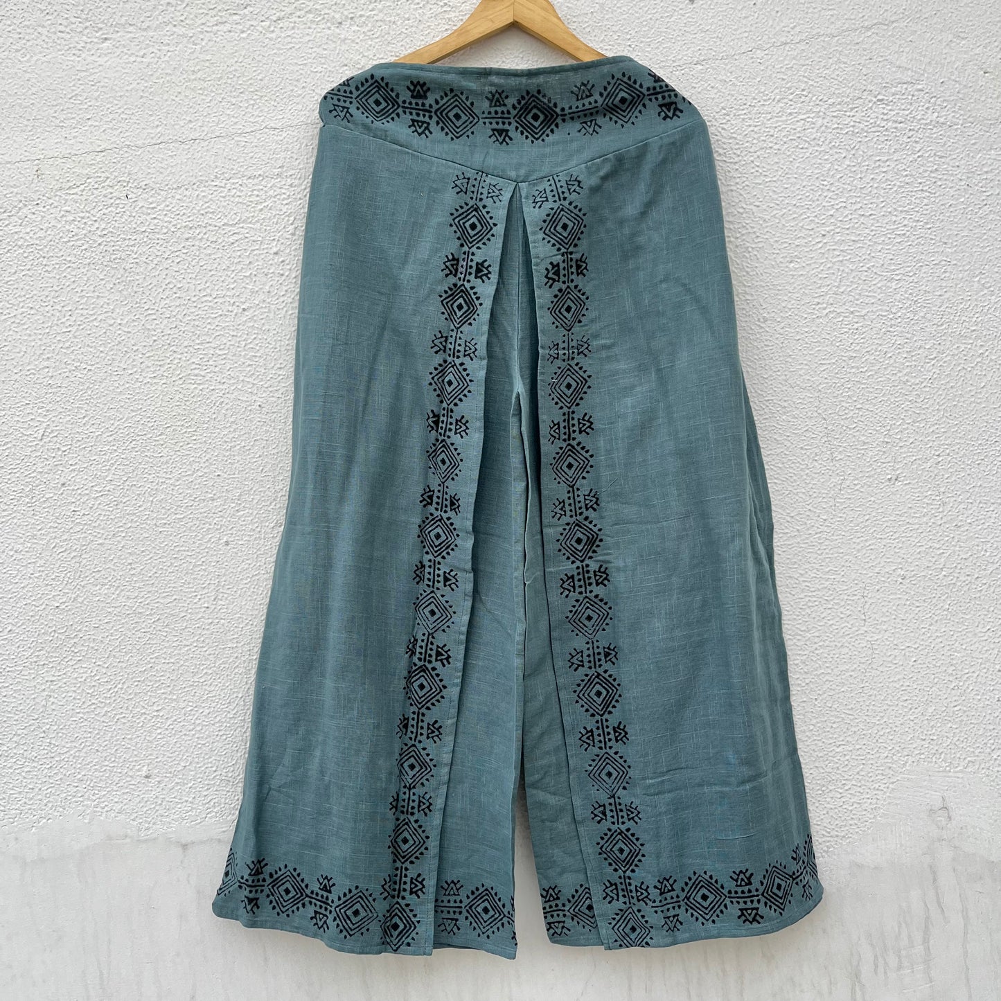 Mastani Cotton Pant- Teal Blue