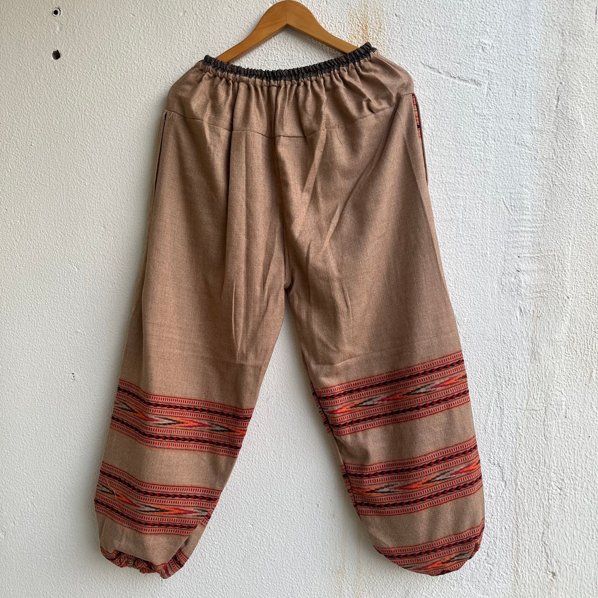 Woollen Kullu 3 Patti Pants- Beige
