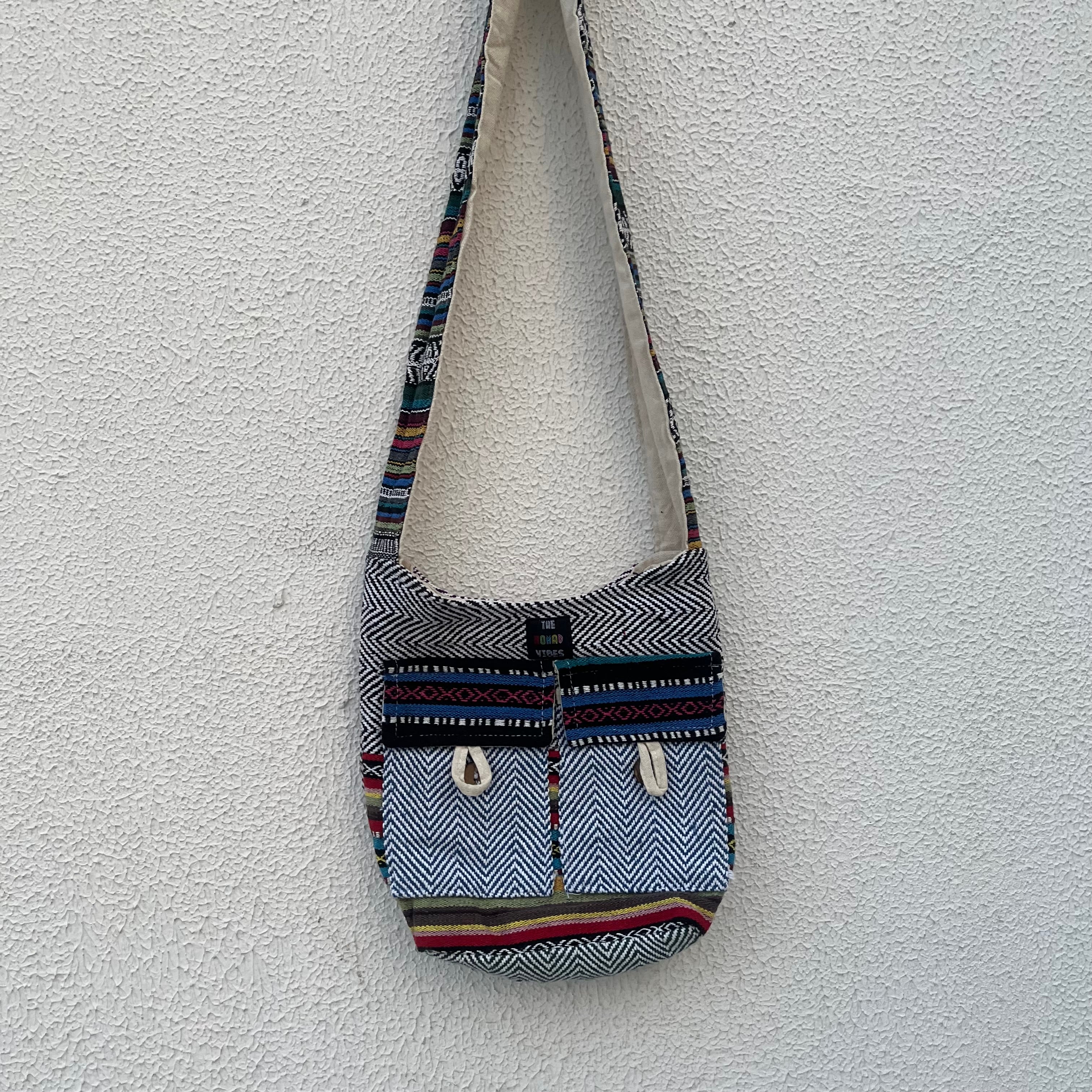 Small Hemp Jhola - Multicolor