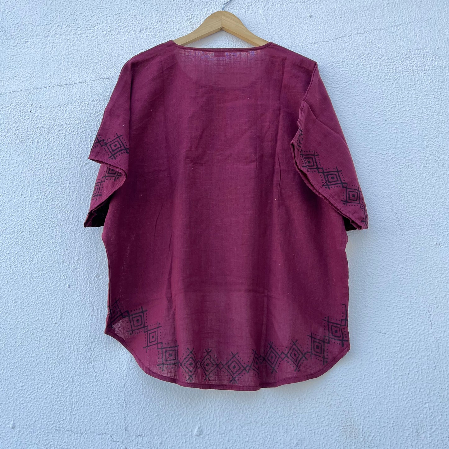 Karwaan Cotton Top- Mulberry Berry