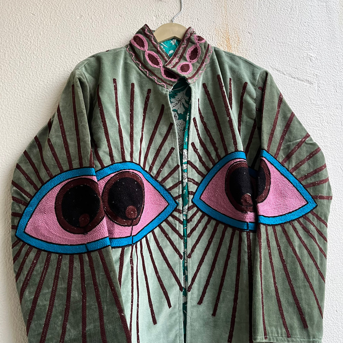 Jaipuri Thread Velvet Jacket