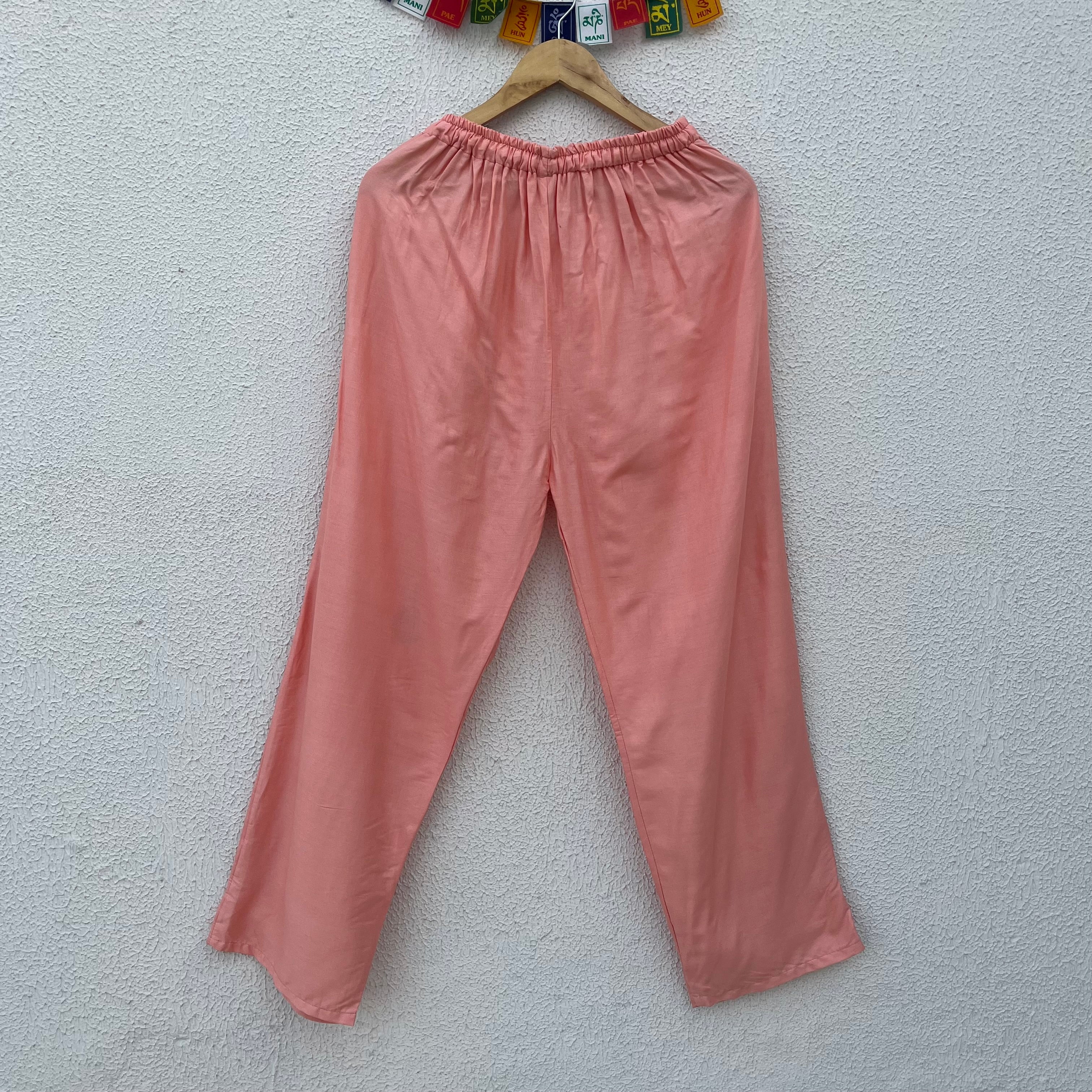 7 Chakra Pants b&w- Peach