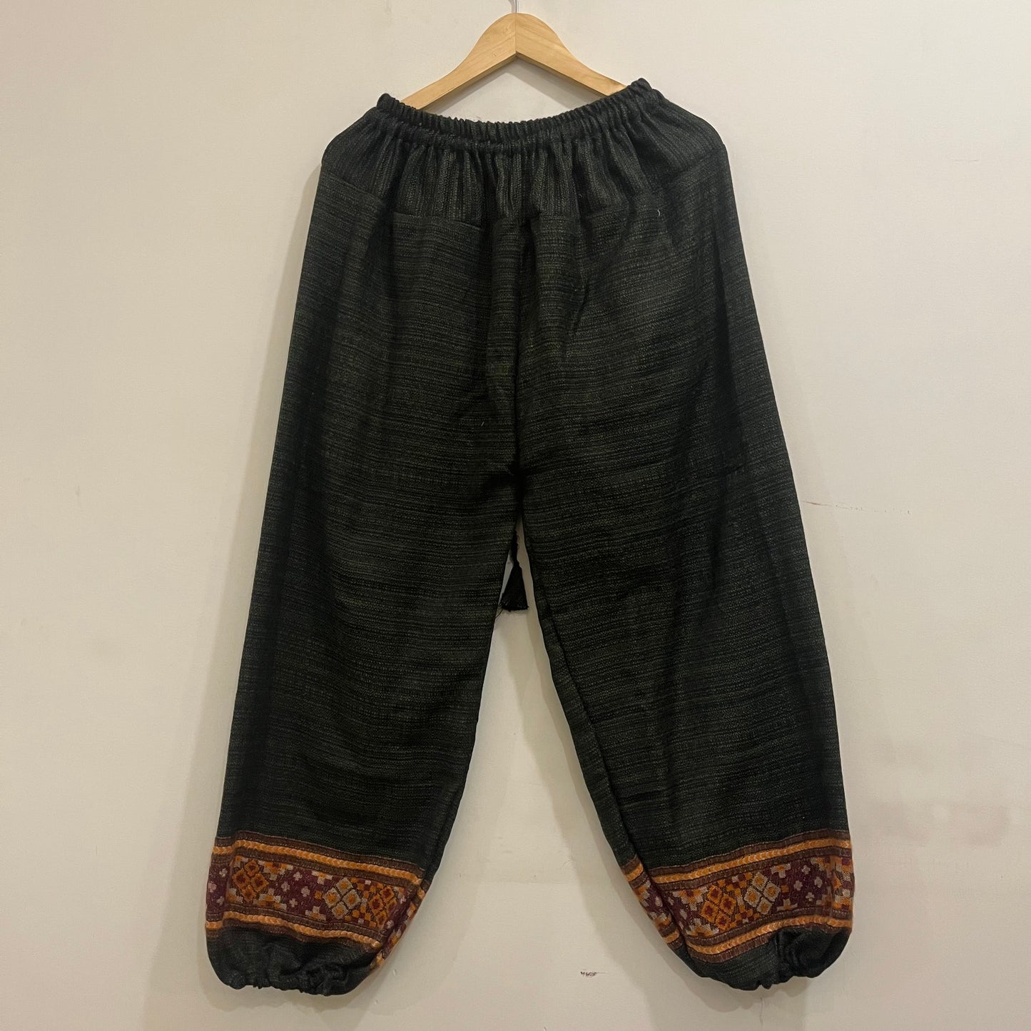 Woollen Pahadi Pants - Green