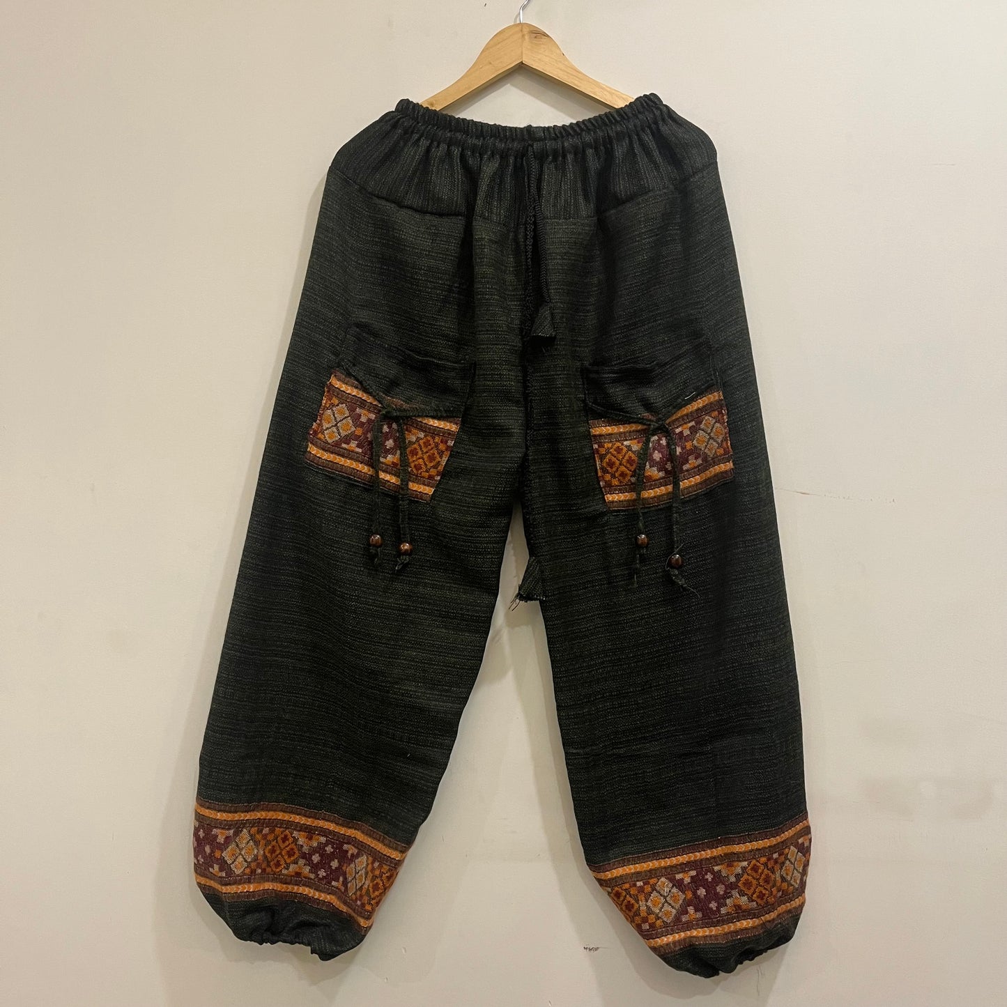 Woollen Pahadi Pants - Green