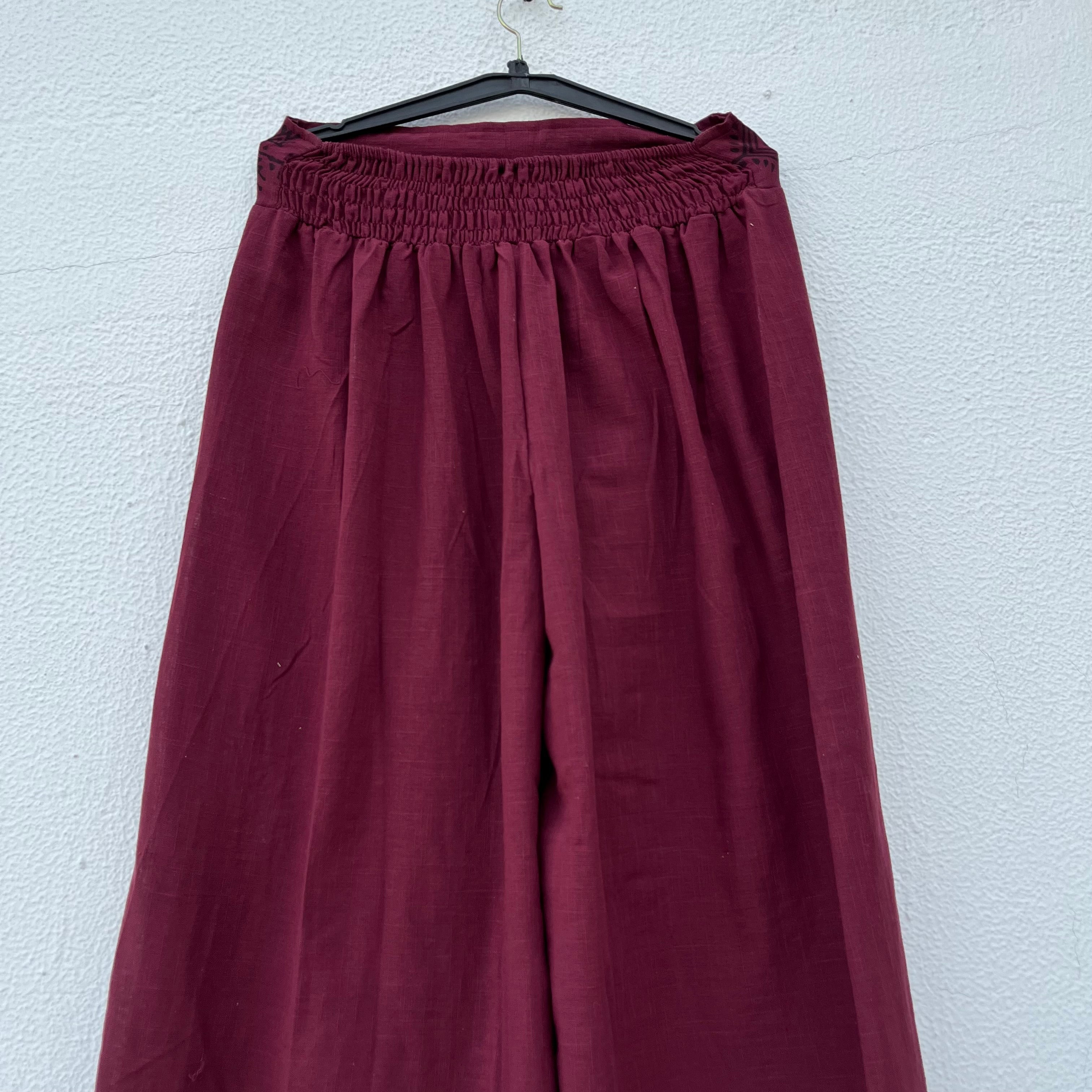 Mastani Cotton Pant- Mulberry Berry