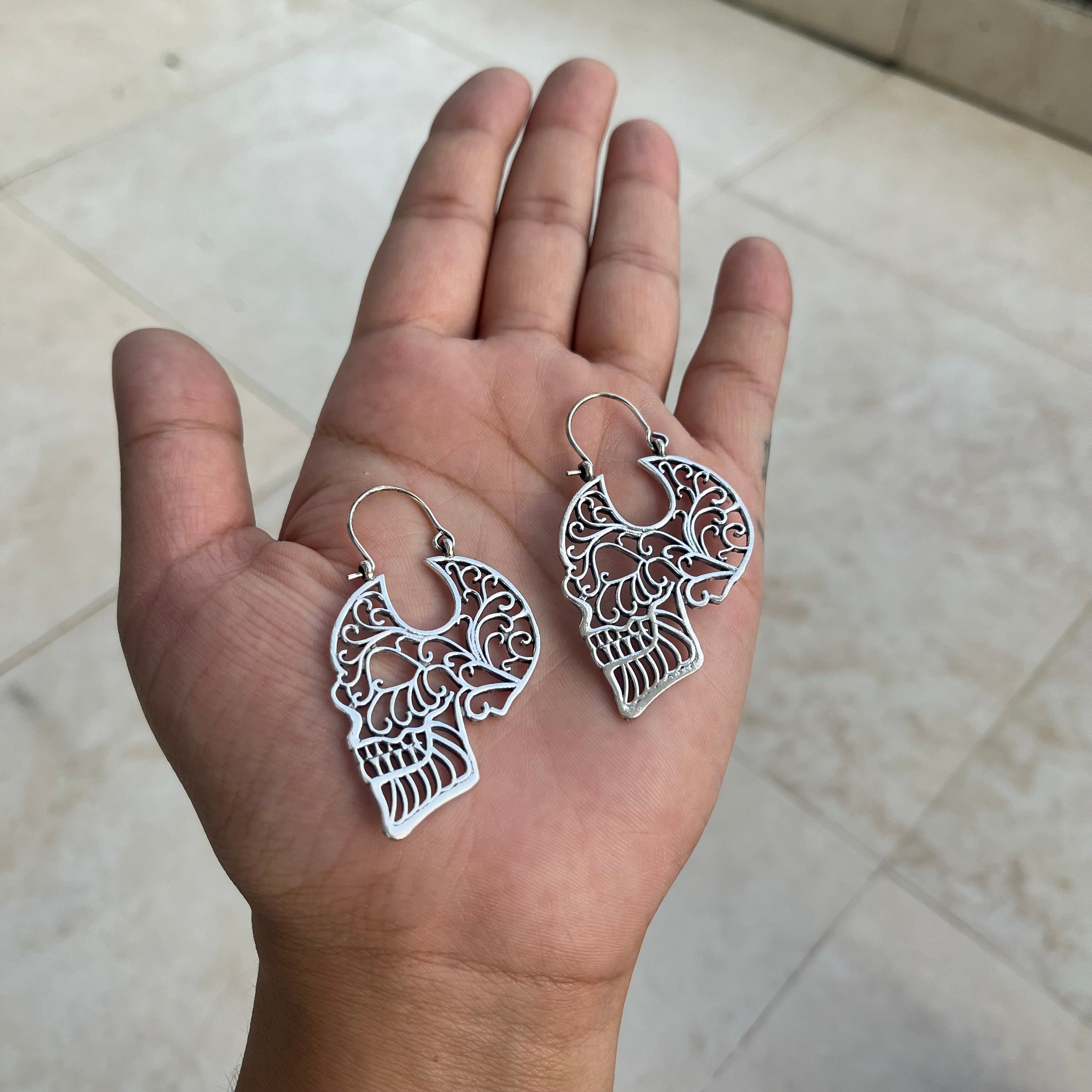 Skull Face Earrings