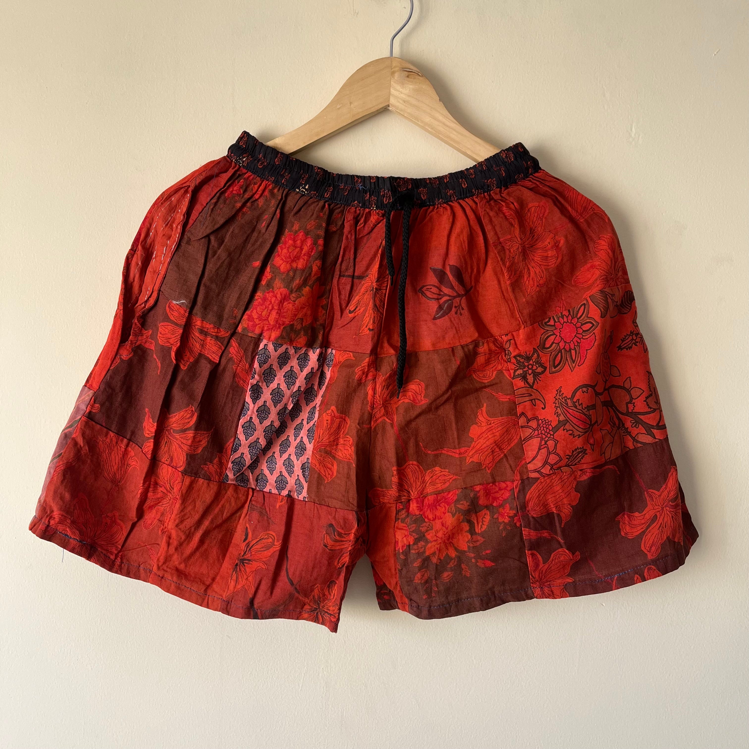 Patchwork Shorts - Rose
