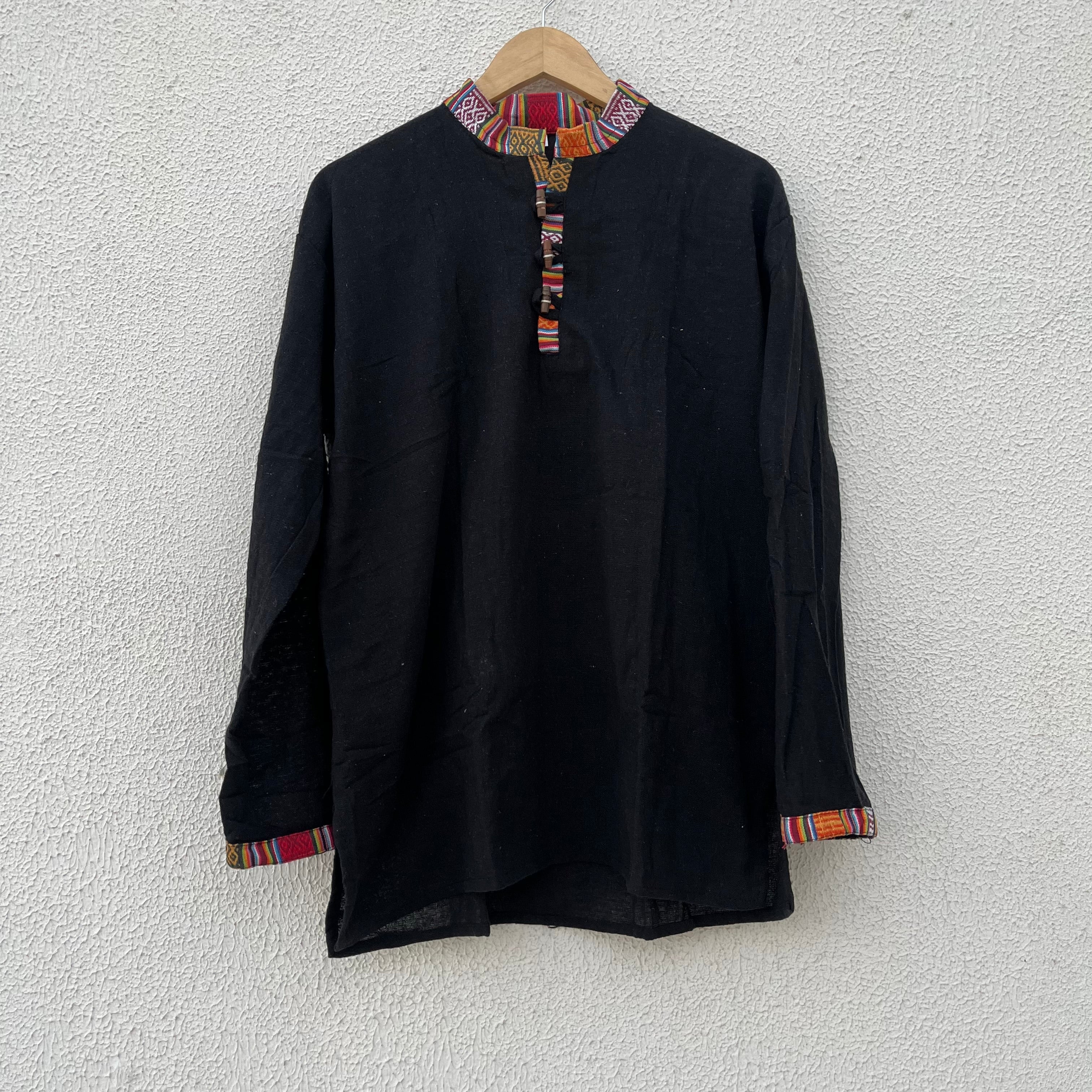 Nepali Kurta - Black