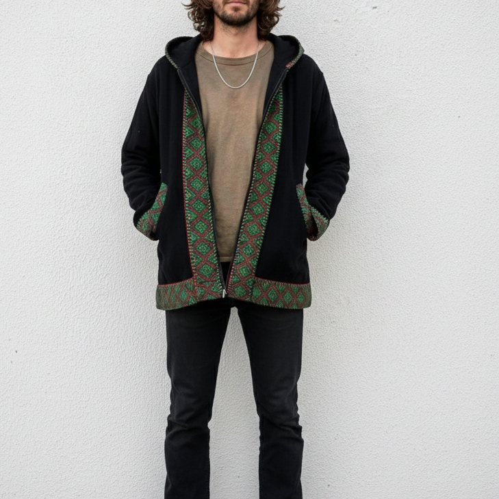 Himachali Jacket - Black