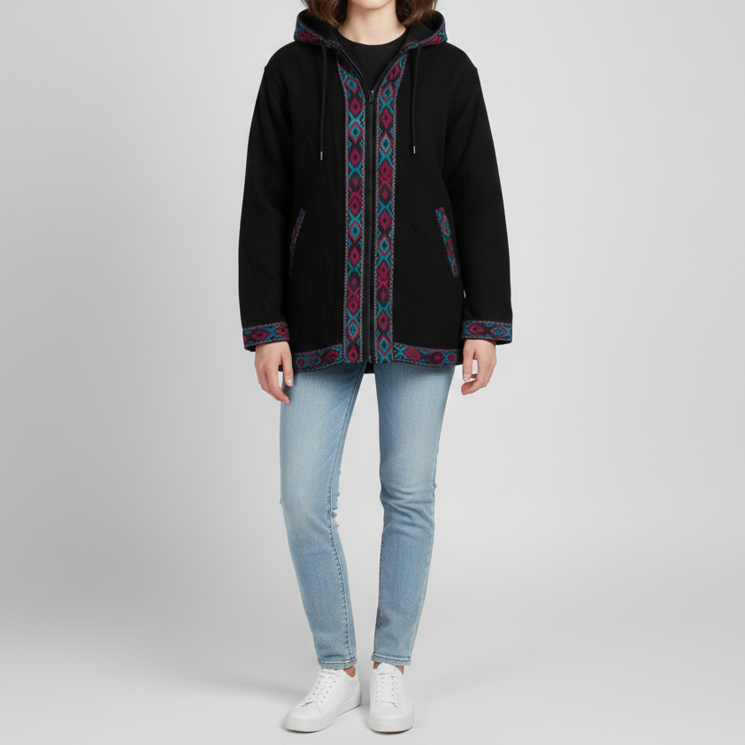 Himachali Jacket - Black