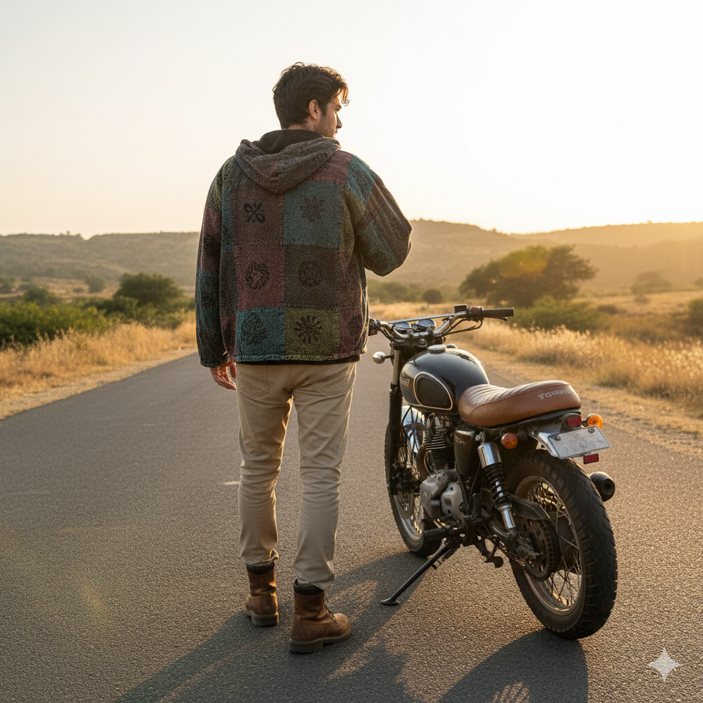 Pahadi Nepali Jacket - Multicolour
