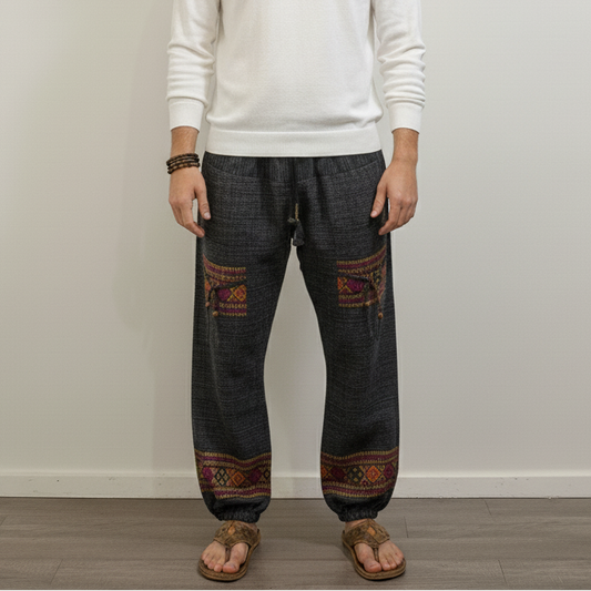 Woollen Pahadi Kullu Pants- Black