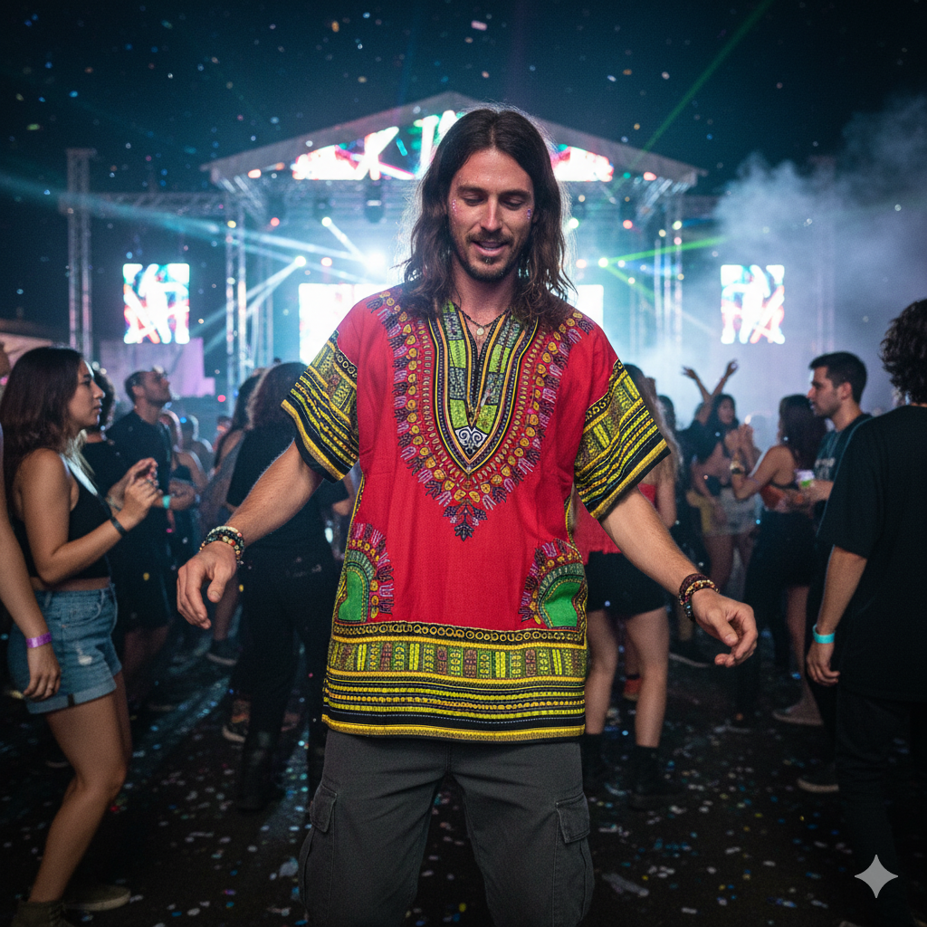 Dashiki Shirt - Red
