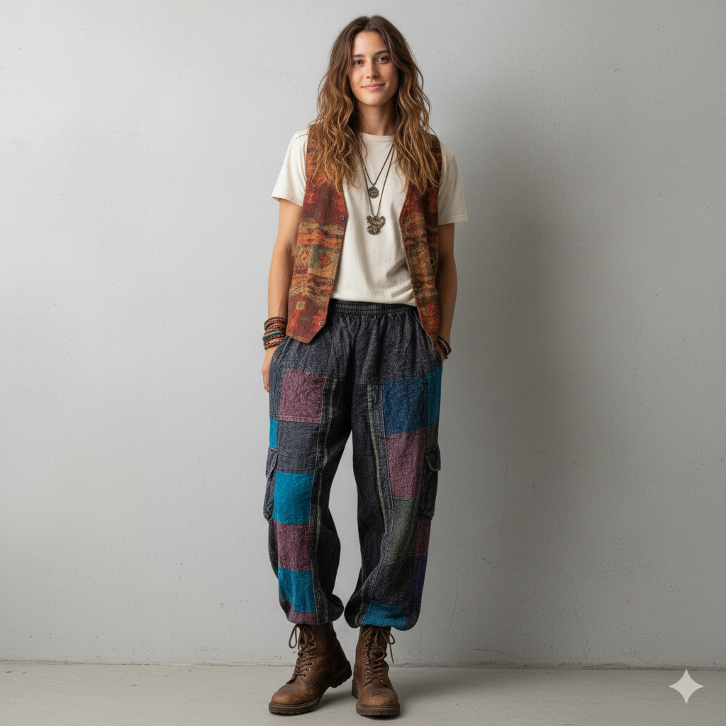 Valley of Flowers Pants - Black