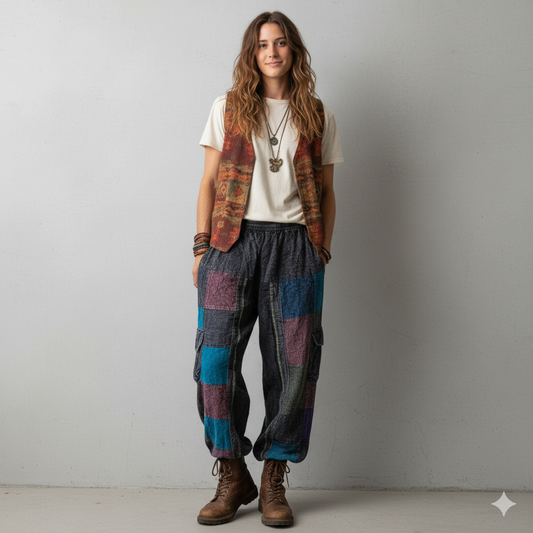 Valley of Flowers Pants - Black