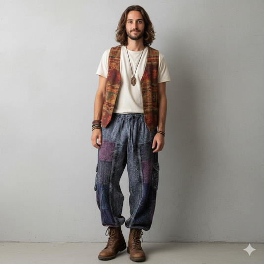 Valley of Flowers Pants - Black