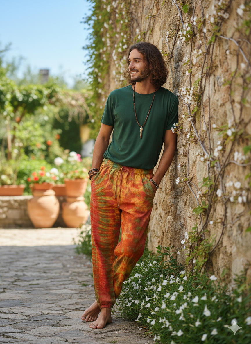 Kasol Trance Pants - Orange Candy