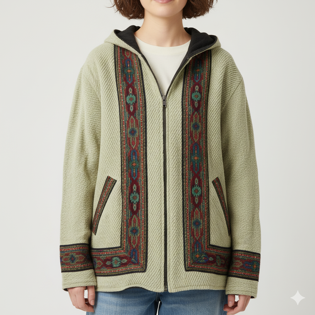 Himachali Jacket - Light Green