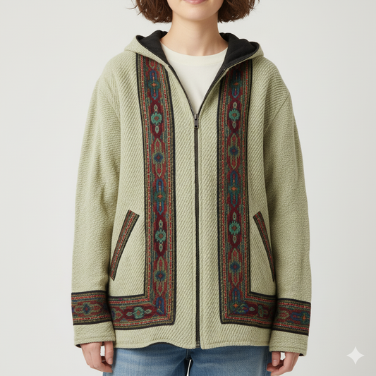 Himachali Jacket - Light Green