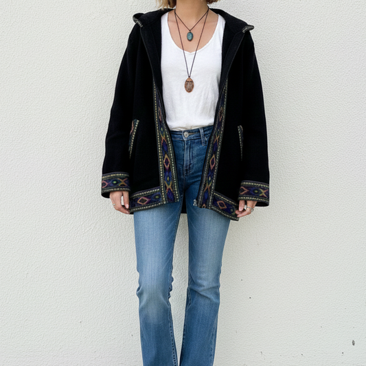 Himachali Jacket - Black