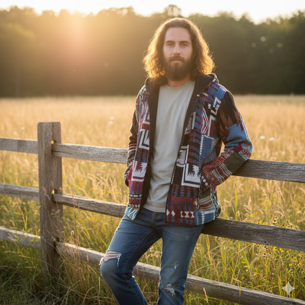 Himachali Jacket - Assorted Patchwork- XL