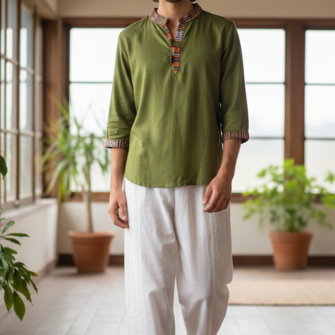 Nepali Kurta - Green