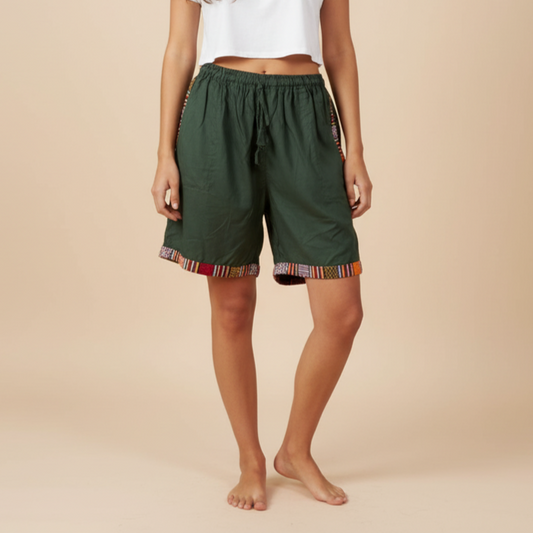 Pahadi Shorts - Dark Green