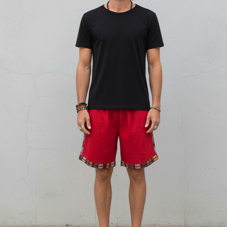 Pahadi Shorts - Red