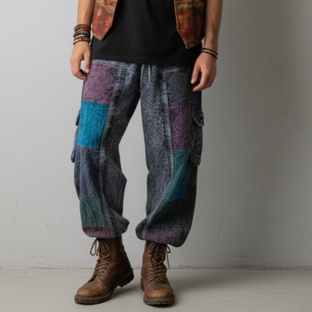 Valley of Flowers Pants - Black