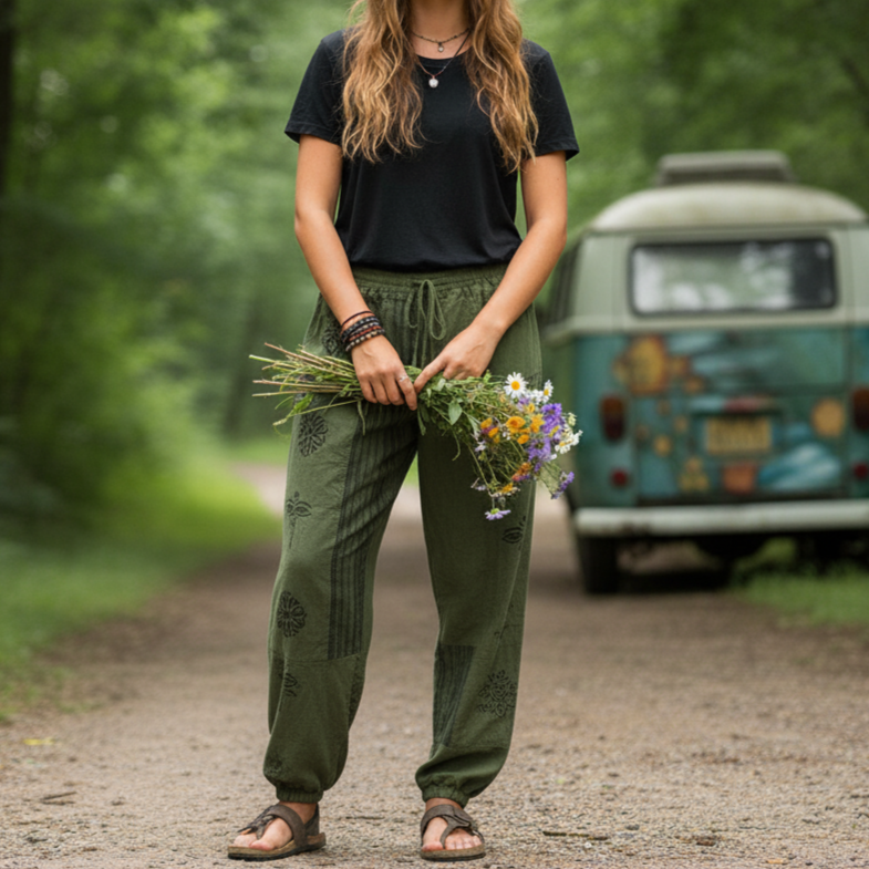 Dharamkot Bliss Pants - Forest