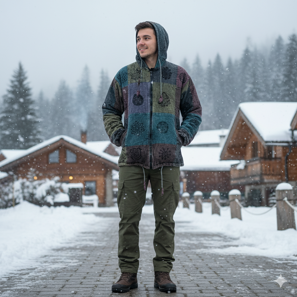 Pahadi Nepali Jacket - Multicolour