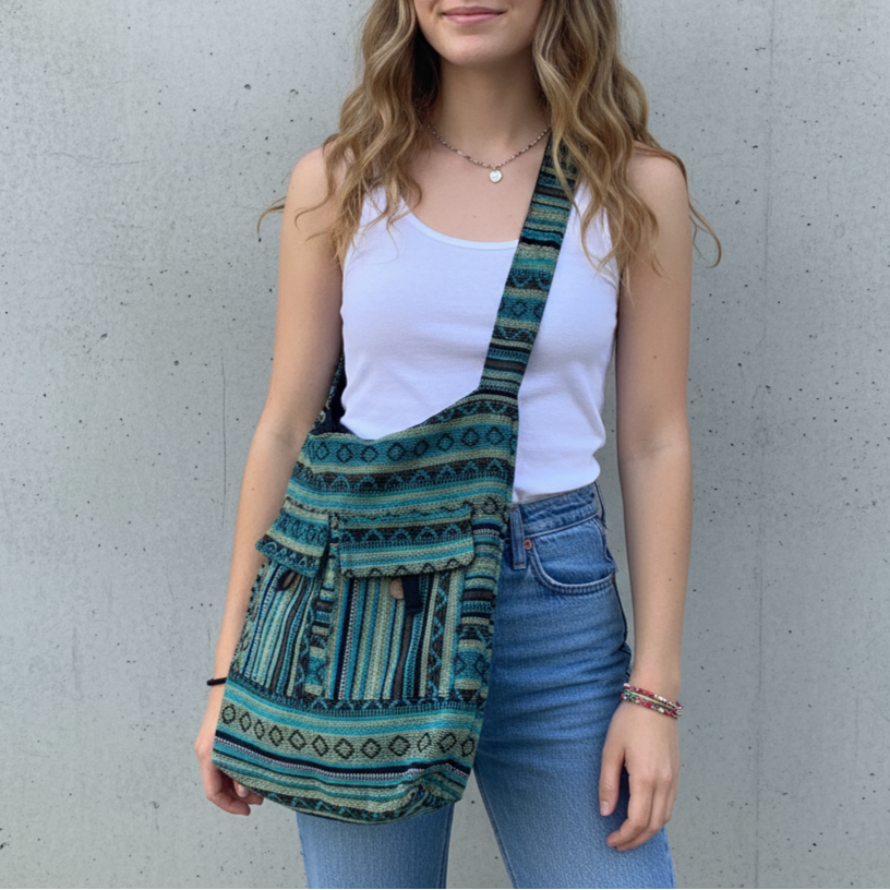 Big Hemp Jhola - Manmoji (Green)