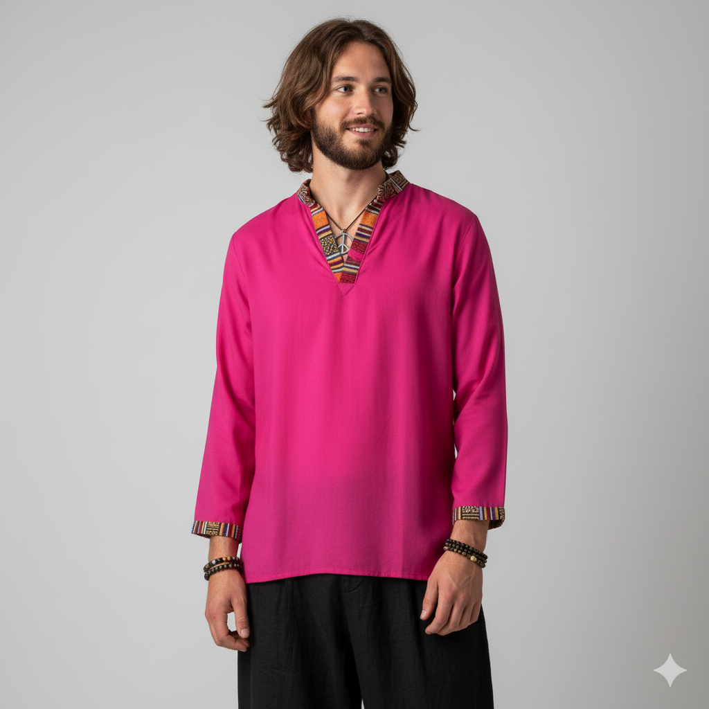 Nepali Kurta - Pink