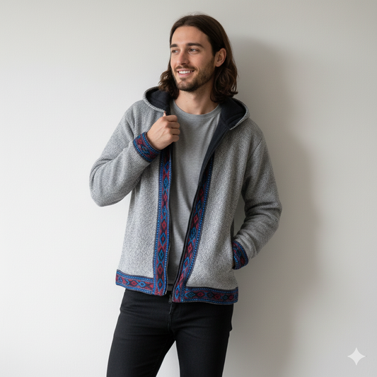 Himachali Jacket - White