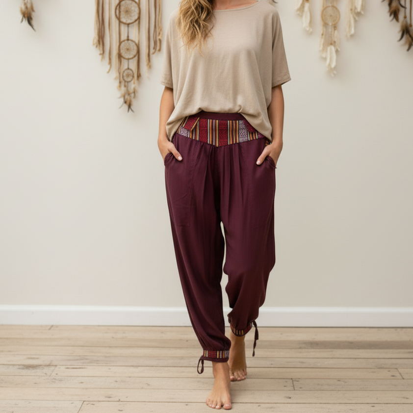Nepali Pants - Wine