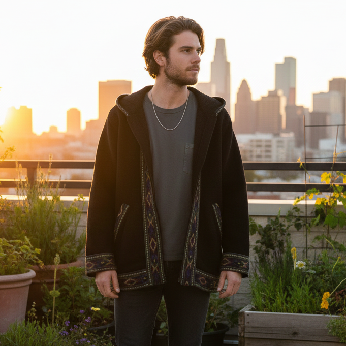 Himachali Jacket - Black